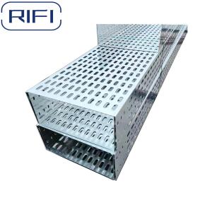 Buy cheap Rectangular Perforated Electrical Cable Tray Customized Length from wholesalers