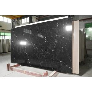SGS Black Calacatta Artificial Quartz Stone Kitchen Countertop Heat Resistant