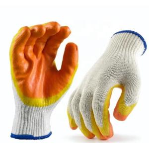 Buy cheap Poly Cotton Seamless Knitted Latex Palm Coated Gloves from wholesalers