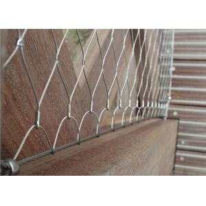 China 100x100mm Wire Cable Trellis Wire Mesh For Climbing Plants AISI 316 5.0mm on sale
