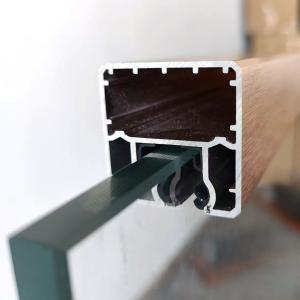 Flooring Mounted Sanding Anodized Frameless Glass Balustrade for Balcony and