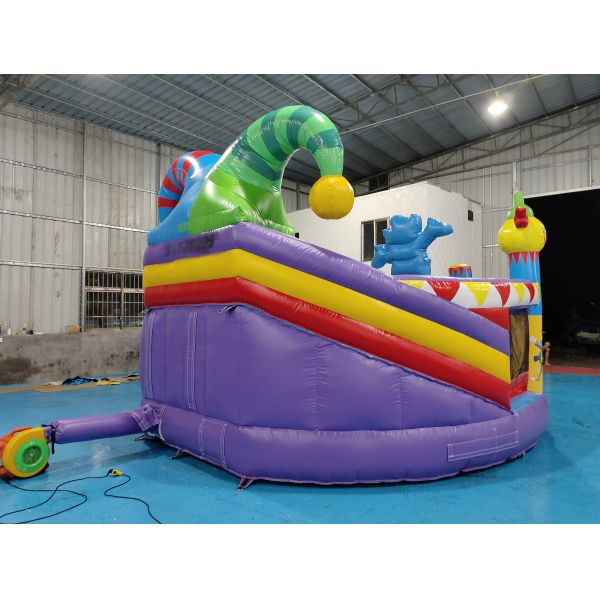 New Design Inflatable Castle Inflatable Bounce House With Slides Clown Circus Inflatable Combo For Party For Kids