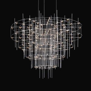 China Modern Decoration Crystal Chandelier for Living Room Room Decor Stainless Steel Chandelier(WH-MI-447) on sale