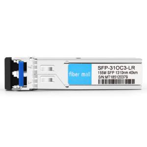 Buy cheap Juniper SFP-1OC3-LR Compatible 155M OC3/STM-1 SFP LR 1310nm 40km LC SMF DDM Transceiver Module from wholesalers