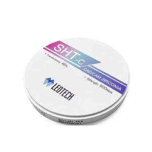 Buy cheap SHT-C 45% Translucency Zirconia Block 900MPa Strength & 1300HV Hardness Full Contour Crown from wholesalers