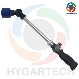 Buy cheap Metal Extended Thumb Control 8-Pattern Hose Nozzle With 20cm metal extended tube with adjustable angle to control spray direction from wholesalers