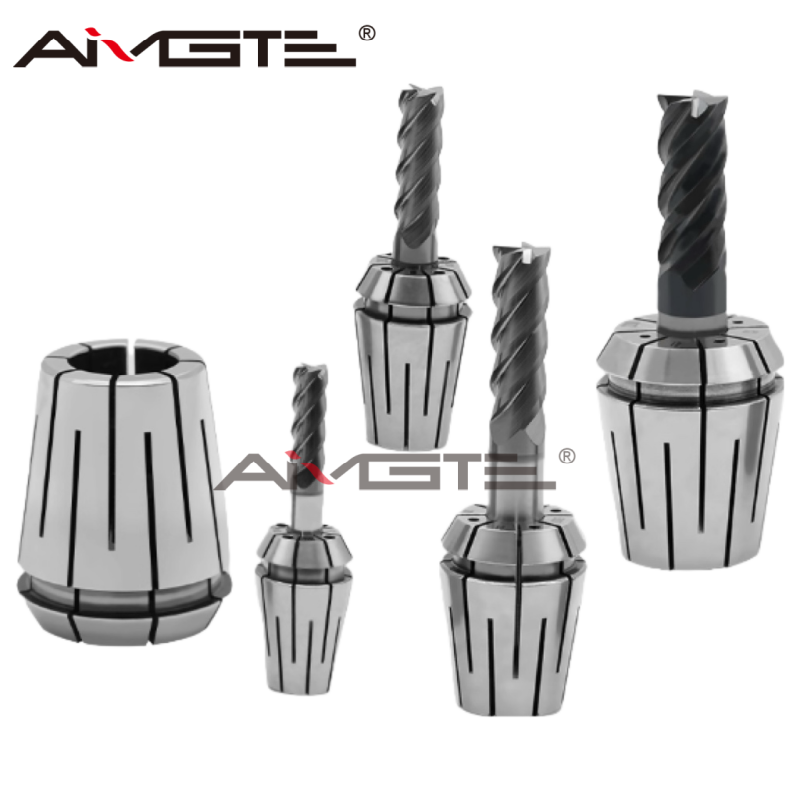 Buy cheap High-force ER Coolant Spring Collet CNC Milling Machine High-speed Collet Silver product