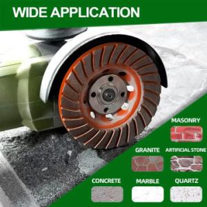Out Diameter 125mm Turbo Cup Diamond Grinding Wheels Grit # 60/80 For Stone Or