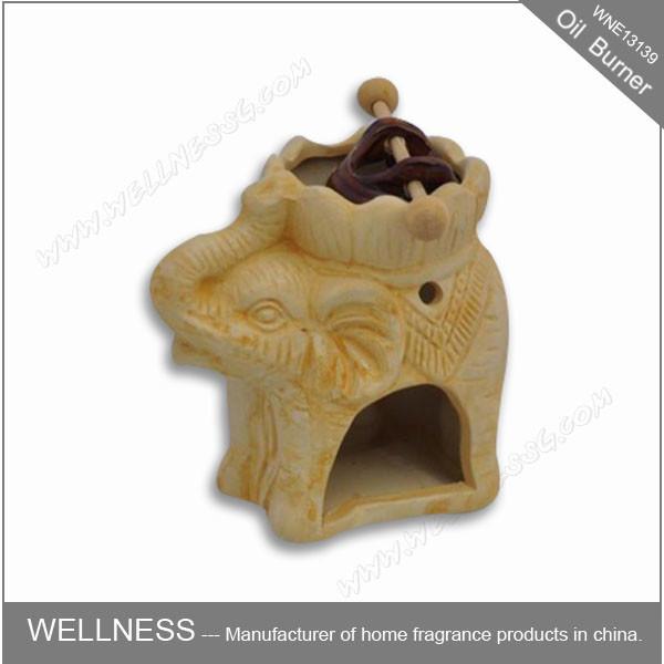 Quality Portable Attractive Ceramic Aromatherapy Oil Burner Chemical Free For Car Decor for sale