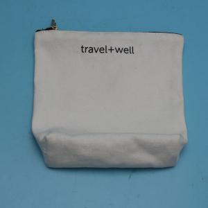 Reusable Abroad Travel Toiletry Bag , Screen Printing Top Zip Makeup Bag