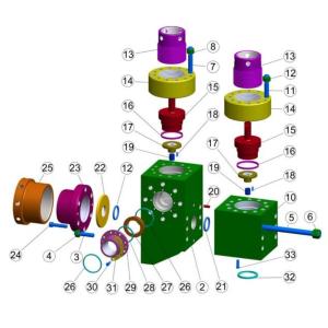Buy cheap SOUTHWEST 8404-25A FLUID END FOR BOMCO F-1600 MUD PUMP, SOUTHWEST 8404-25A FLUID END FOR HH F1600 MUD PUMP, 14P220 from wholesalers