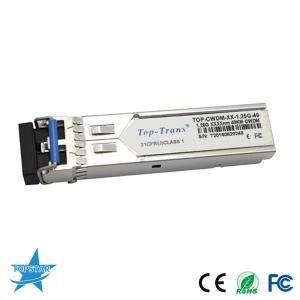 Buy cheap Toptrans CWDM SFP Optical Transceiver SMF SFP 1.25G 1310nm 40km from wholesalers