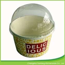 Buy cheap Customized Disposable Ice Cream Paper Bowl Biodegradable Single wall from wholesalers