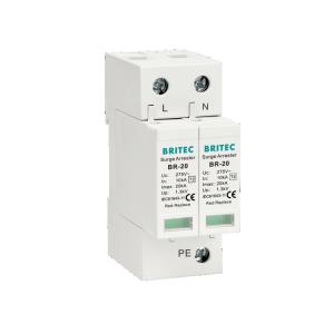 Buy cheap BR-20 3P Class 2 Surge Arrester Protective Device Three Phase Spd Lightning Thunder Arrester from wholesalers