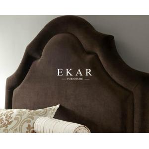 Buy cheap Blud Fabric Headboard Wooden Single Bed Double Bed Designs from wholesalers