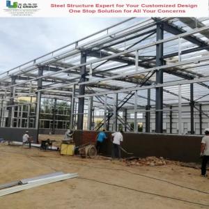 Insulated Steel Structure Workshop Warehouse With Glass Wool/Rock Wool/PU
