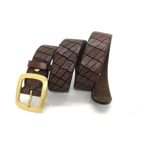 Buy cheap Full Grain Vintage Distressed Style Mens Casual Leather Belt 1.5 Inch / 3.8cm Wide from wholesalers