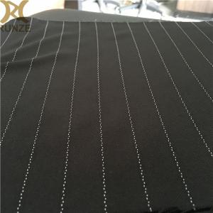 Buy cheap Elegant Women Dress 95% Polyester 5% Viscose Plain Stripes Fabric For Woolen Blazer Fabric Suits from wholesalers