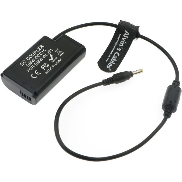 Buy cheap Alvin'S Cables Straight DC To DMW-DCC16 Dummy Battery Power Cable For Panasonic LUMIX S1 S1M S1R S1RM S1H Camera from wholesalers