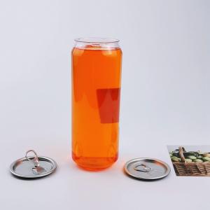 Buy cheap Plastic Drink Bottle Beverage Juice Soda Can Packaging With Lid from wholesalers
