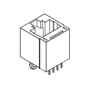 China Vertical THT Modular Jack 615008138021 Unshielded WR-MJ Series on sale