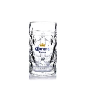 Wholesale customized German style oversized glass handheld beer mug