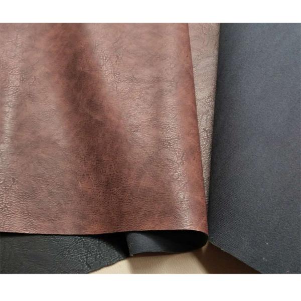 Buy cheap Smooth Soft Thick Faux Leather Fabric Synthetic Tear Resistant from wholesalers