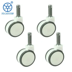 China Precision Ball Bearing Medical Casters With 4 Inches Overall Height  Nylon Bracket on sale