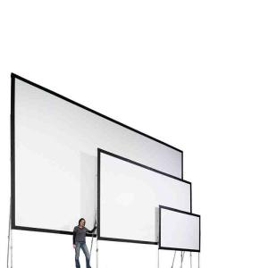 China Front Rear 200 Inches Foldable Projector Screen Frame Matt White on sale