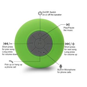 Buy cheap 2018 Hottest BTS06 wireless mini suction shower waterproof bluetooth speaker from wholesalers