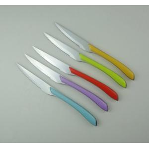 Buy cheap Top Rated Beef Steak Knife With Different Color full tang handle from wholesalers