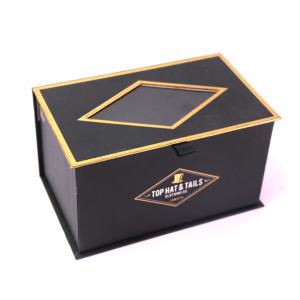 Buy cheap Rectangle Ribbon Handle CMYK Magnetic Flap Gift Box from wholesalers