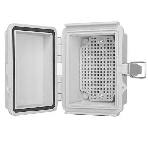 Buy cheap Watertight Hinged Plastic Enclosures Abrasion Resistant Light Gray Finish from wholesalers