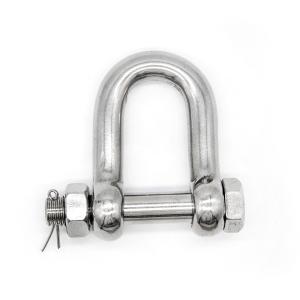 Buy cheap Stainless Steel American Style D Type Chain Shackle With Safety Pin from wholesalers