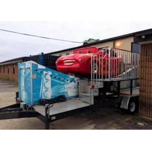 Colorful Painting Mini Flying Car Rides , FRP Material Amusement Park Rides