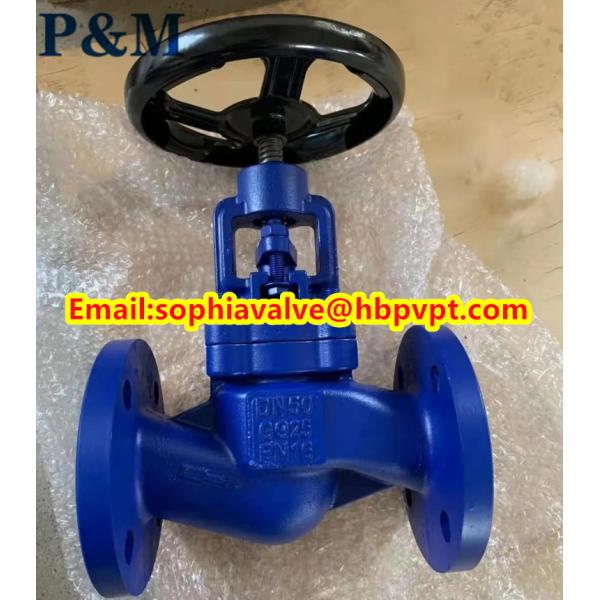 Buy cheap DIN GG25 PN16 cast iron globe valve made in China from wholesalers