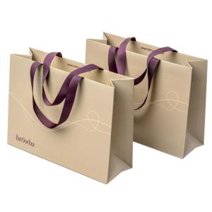Buy cheap Custom Printed Folding Papper Carrier Bags Luxury Brand Paper Shopping Bags For Boutique from wholesalers