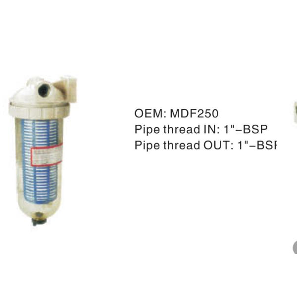 Buy cheap Stable Hydraulic Oil Filter Assembly MDF250 Pipe Thread IN 1"-BSP Pipe Thread OUT 1"-BSP from wholesalers