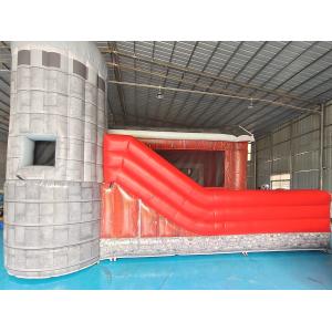 Commercial PVC Tarpaulin Fireproof Baffle Inflatable Bounce House With Slide