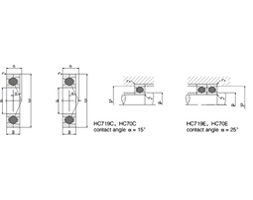 Precision Spindle Bearings with Solid Rings: Ceramic balls HCS7000E.T.P4S.UL