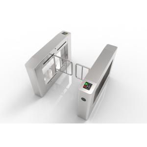 Stainless Steel Pedestrian Flap Access Control Turnstile Gate Servo Motor 100W