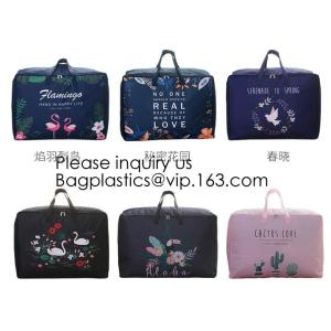 Buy cheap Light Weight Large Capacity 600D Polyester Duvets Pillows Home Quilt Storage Bag with Zippers,Ecofriendly Quilt Gift Pac from wholesalers