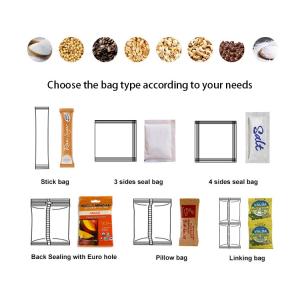 SS304 Sugar Granule Packing Machine 320mm Vertical Flow Wrap Machine