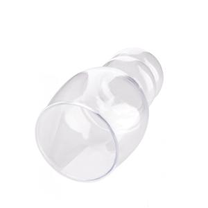 Buy cheap 400 ml Transparent Plastic Cup with an Elegant Design and Unique Shape for Cold Beverages from wholesalers