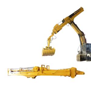 Buy cheap 3 Sections Excavator Telescopic Boom Dipper Arm With 0.4cbm To 2.5cbm Bucket from wholesalers