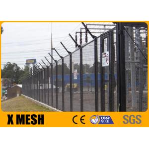 Buy cheap High Security 50mmx150mm Metal Mesh Fencing Black Color For Railway Fields from wholesalers
