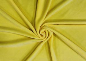 China 300GSM Soft 92% Polyester Microfiber Elastic Velvet Fabric for Toys, Accessories- Mango Yellow on sale