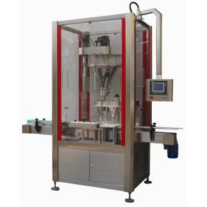 Coffee / Milk Rotary Powder Filling Machine Spice Multi Language Interface