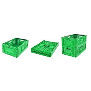 600*400mm 40L Collapsible Crate Plastic Foldable Container Mesh PP Stackable