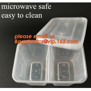 Disposable Plastic 4 Compartment Food Thermal Lunch Container Box,Plastic